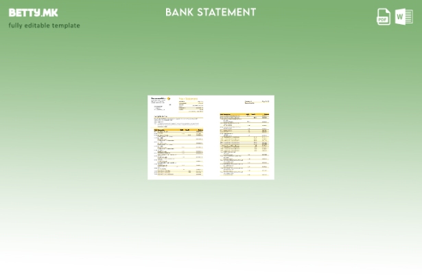 модерен стил Австралиски Комонвелт банкарски шаблон ексел